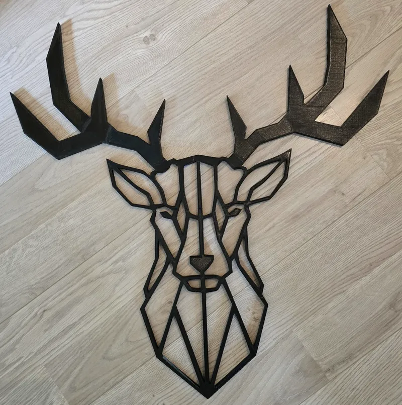 Deer Wall Art, 65x67 cm / 8 parts
