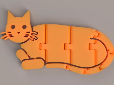 Articulated Lazy Cat