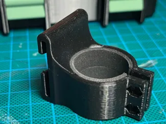 Molle support for walking stick and cane