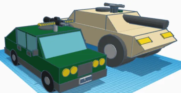 Armoured Car & Humvee