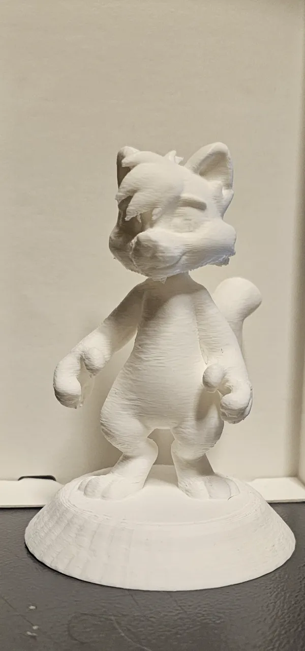 Figurine raton laveur à peindre