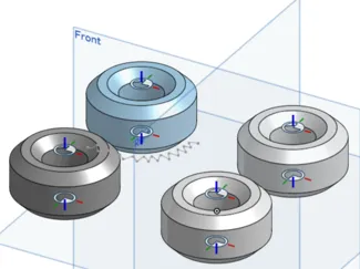 Set of 4 wheels