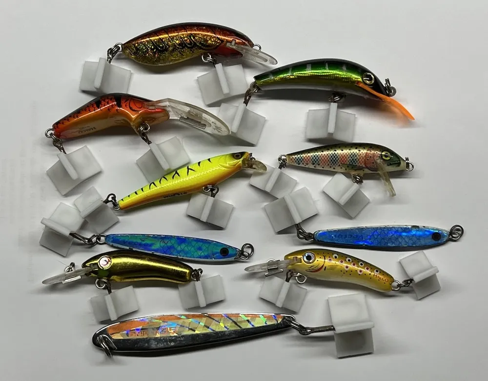 Fishing Lure Treble Hook Safety Covers - Free 3D Print Model - MakerWorld Fishing Lure Treble Hook Safety Covers - Free 3D Print Model - MakerWorld