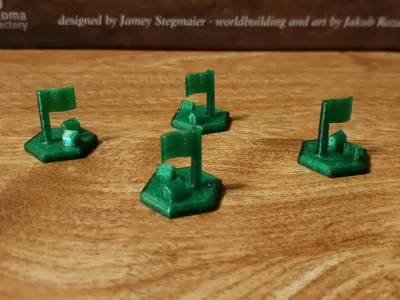 Scythe - Albion Flag Tokens