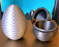 Capsule œuf torsadée géométrique — photo 1