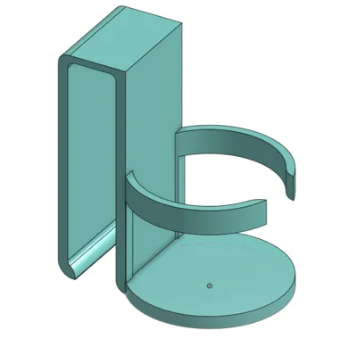 Belt clip for sanitser etc.