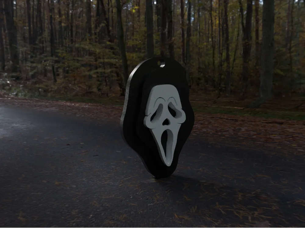 Ghost Face Keychain by Pluto - MakerWorld