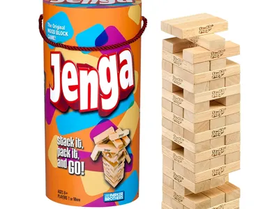 Jenga block stacking jig