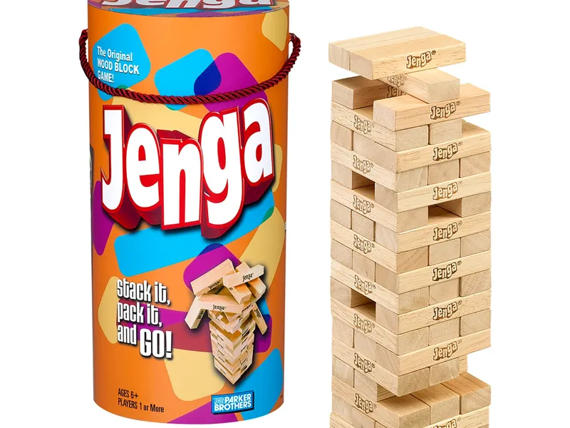 Jenga block stacking jig