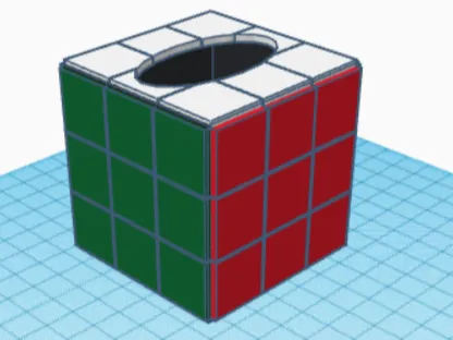 rubiks cube tissue holder