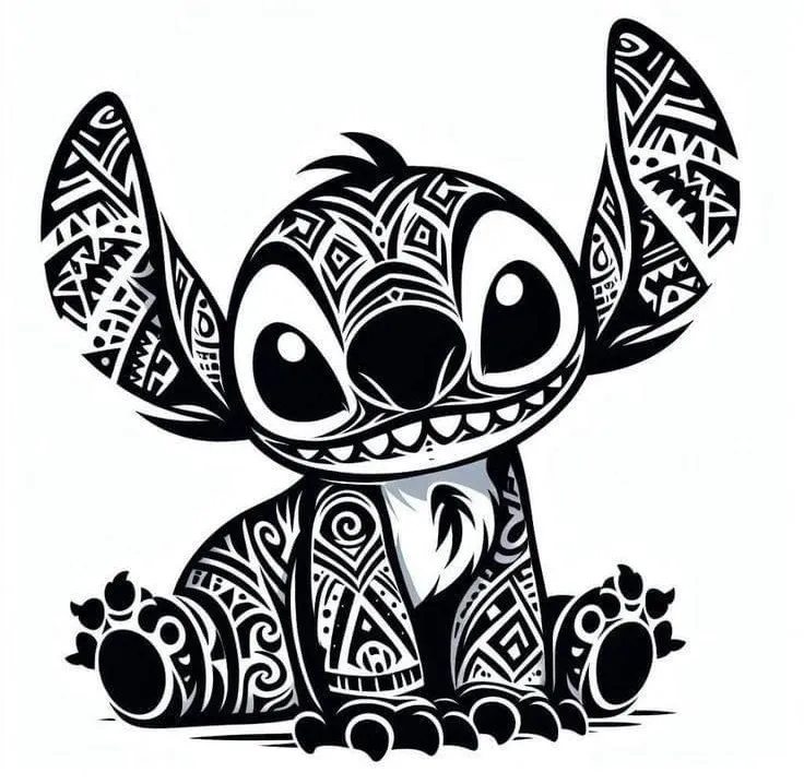 stitch cuadro OHANA version mandala
