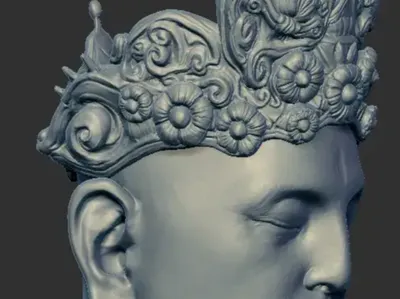 Black Myth: Wukong, Lingji Bodhisattva Single-Head Pen Holder, Storage Bin
