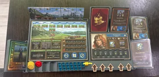 Heroes 3 Boardgame Town and Hero dashboard split