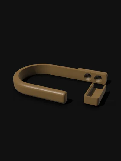 Curtain Holdback with screw cover