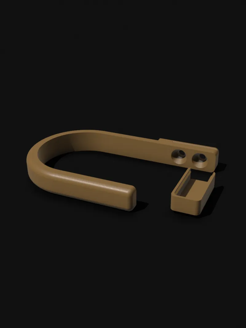 Curtain Holdback with screw cover