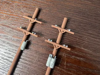 HO Scale Utility/Telephone Pole