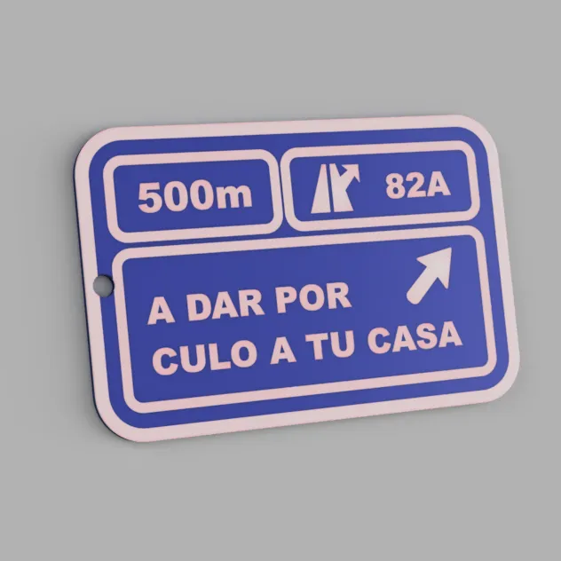 keychain Cartel - A DAR POR CULO A TU CASA