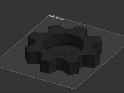 Gear Coster | Gear Cupholder | Simple Design