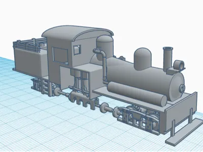 Shay Locomotive Model 4.7" desktop display