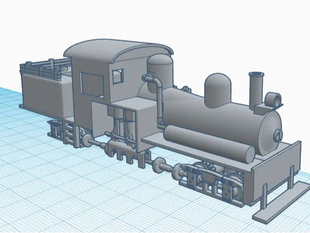 Shay Locomotive Model 4.7" desktop display