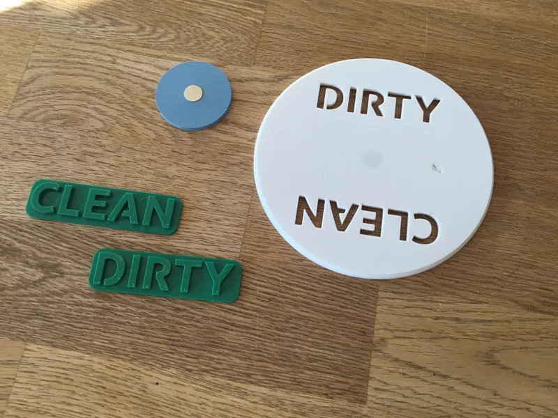 Dishwasher Sign - Status Spülmaschine