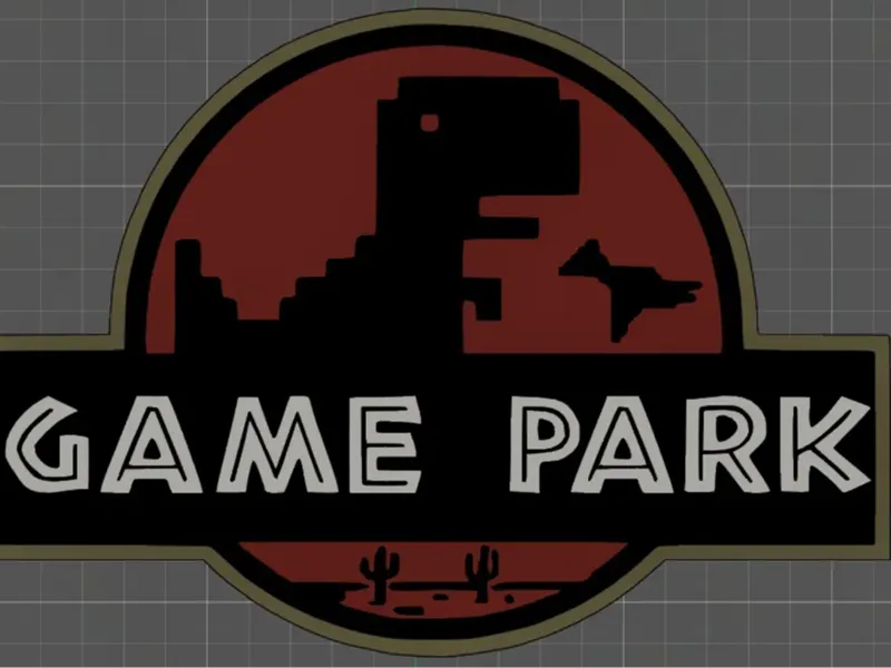 Jurasic park-Game Park sign