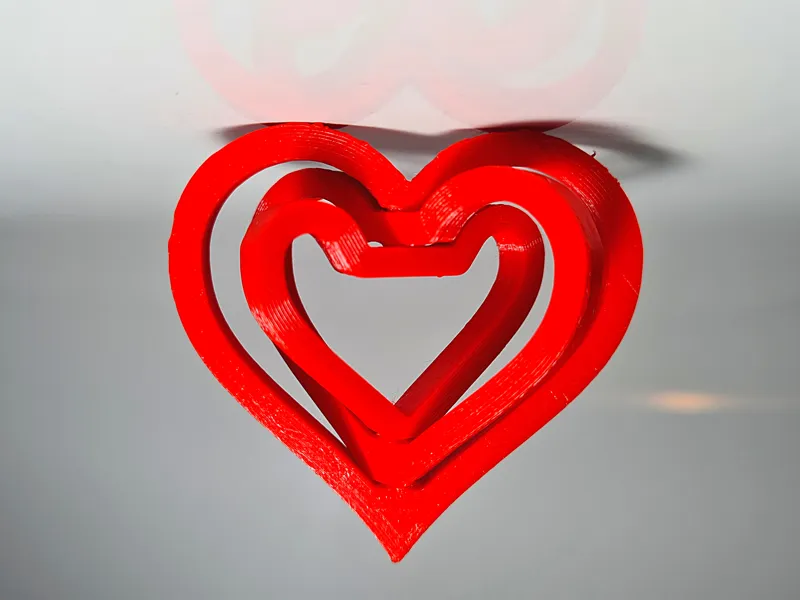 Heart Gyro Keychain (Gift for Valentine's Day)