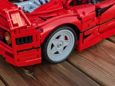 Technic brick Ferrari F40 wheel (Sp3 or 1/8 size)