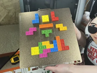 Single Color Tetris Tetromino (all 7-designs inc.)