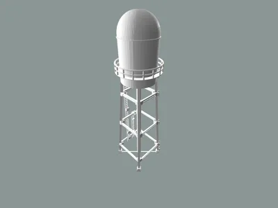 Ho scale watertower