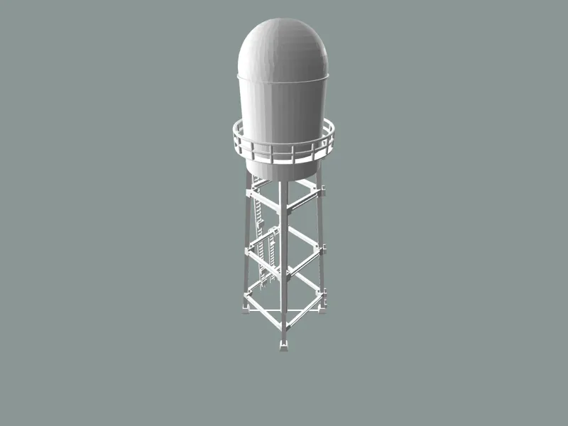 Ho scale watertower