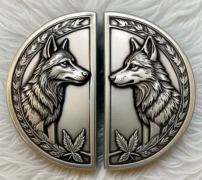 Twin Wolves Pendant