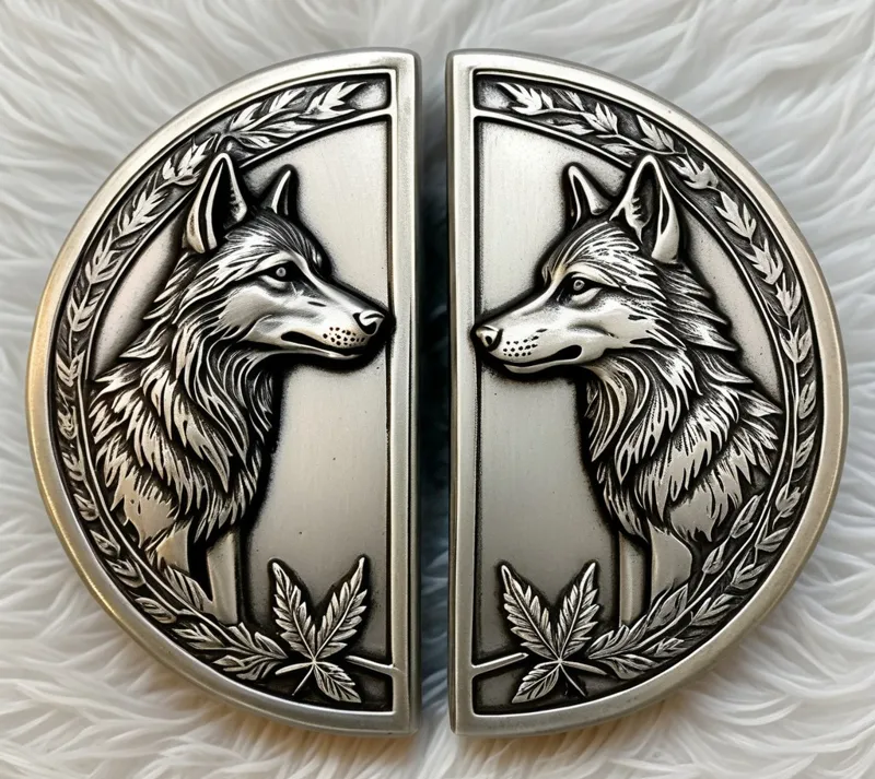 Twin Wolves Pendant