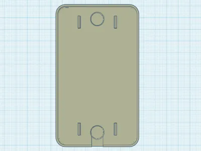 Blank outlet light cover 