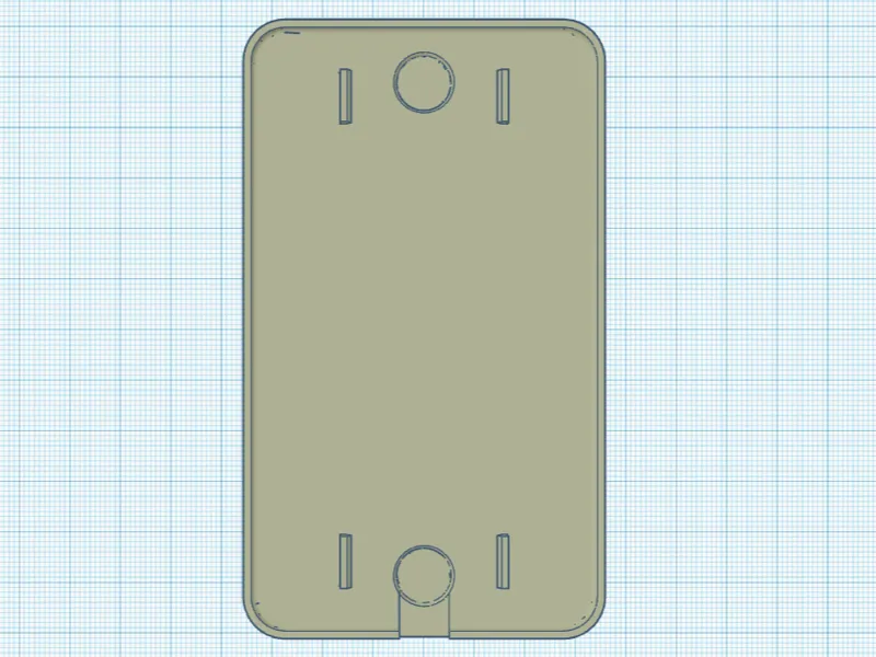 Blank outlet light cover 