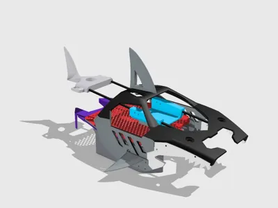 8 car atom flying god car shell