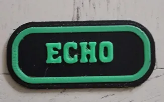 Echo name badge