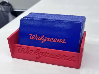 Walgreens gift card/ business card holder