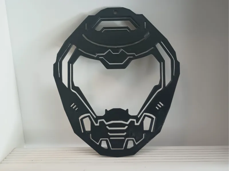 Doomslayer Mask 2d