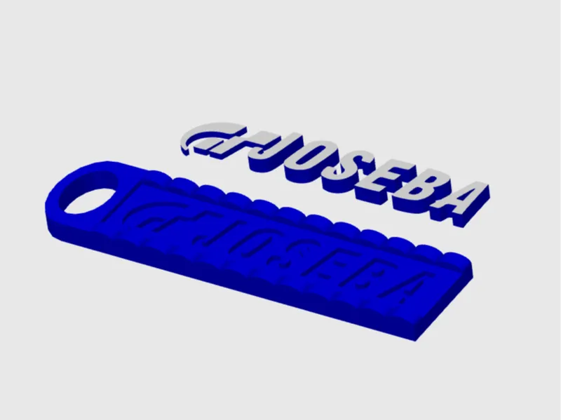 Joseba Keychain 2 obj