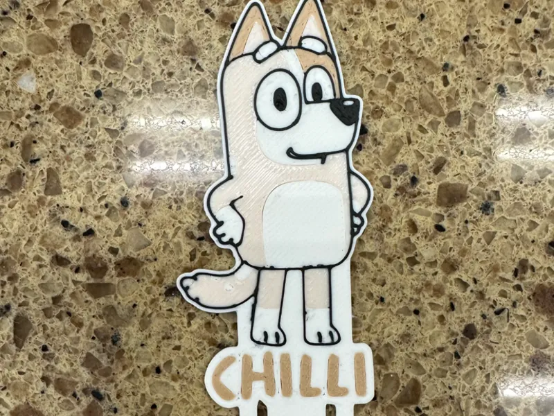Chilli Heeler Bookmark