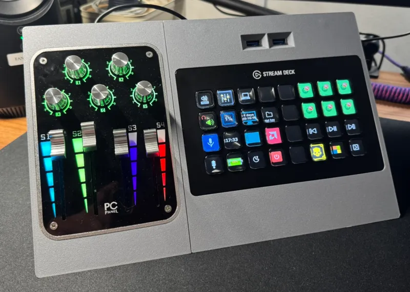 PCPanel Pro and Stream Deck XL stand