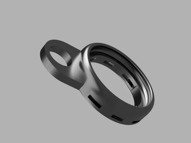 air tag holder - zip tie and M10 