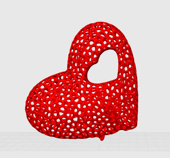 Valentines Heart in a Heart Voronoi