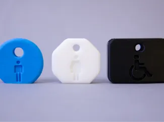 Restroom Key Covers/Cases - Square/Round/Octagonal