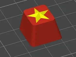Keycap - A single spark can start a prairie fire (Celebrating the 75th Anniversary, Happy National Day!)