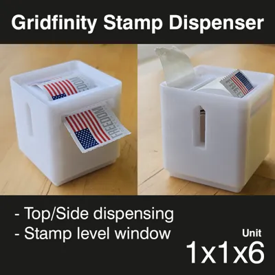 Gridfinity Stamp Dispenser