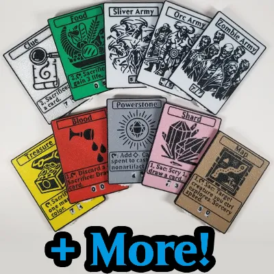 Double Sided MTG Token Counter: Shard / Meteorite by