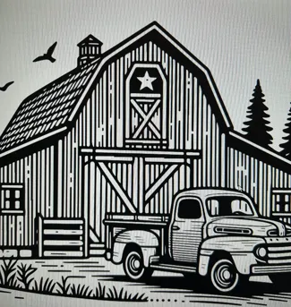 Barn Plotter/Laser Image