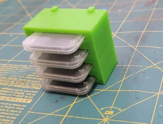 Expandable SD Card holder rack